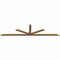 Ekena Millwork Saratoga Timber Gable Bracket, Western Red Cedar, 108"W x 27"H x 1 1/2"D x 3 1/2"F, 6/12 Pitch GBW108X27X0204SAR00SWR - alternate 4